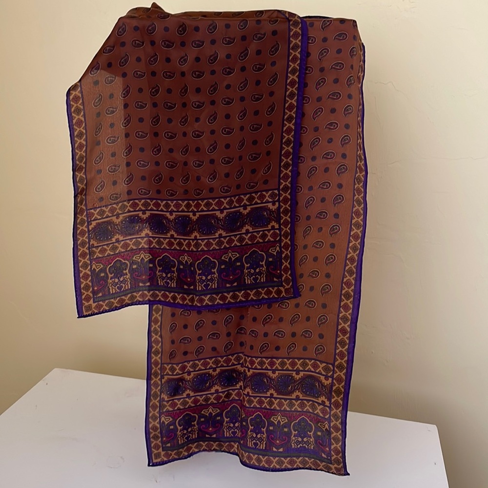 Beautiful Silk Paisley Scarf